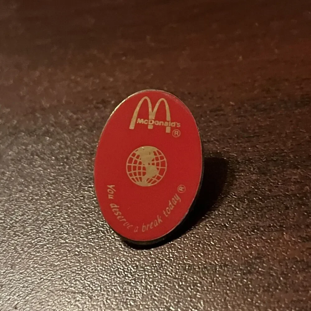 McDonald’s You Deserve A Break Today Employee Lapel Hat‎ Pin